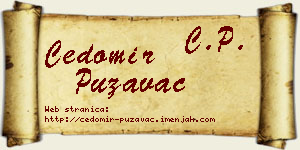 Čedomir Puzavac vizit kartica
